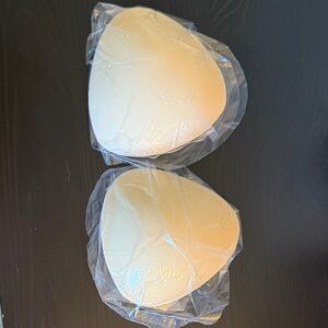 Seamless Cream Bra Inserts